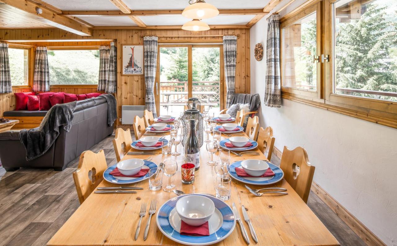 Chalet Himalaya , 10 Person Chalet With 5 Ensuite Bedrooms And Outdoor Jacuzzi In Meribel Centre Eksteriør billede